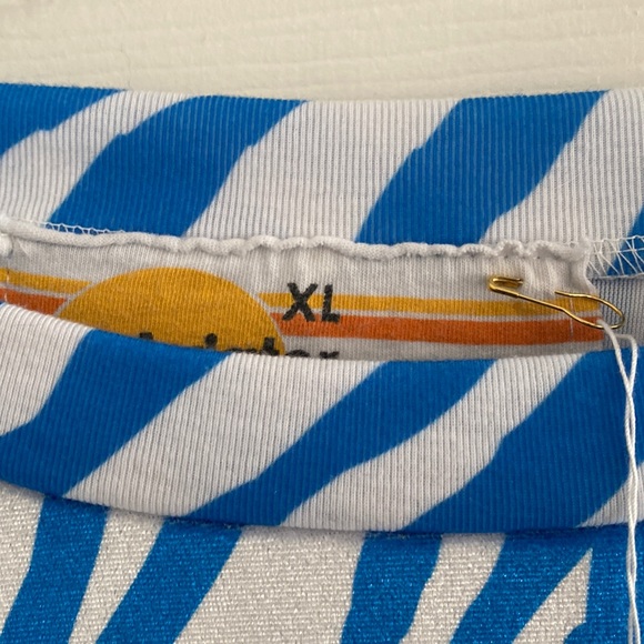 Nwt Aviator Nation blue tiger Velvet size XL - Picture 2 of 4